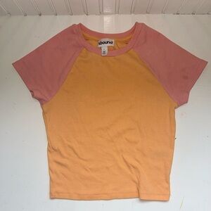 Abound Pink and Orange Kids Short Sleeve Tee
